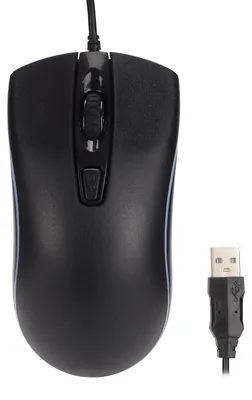 Produktbild von Gaming-Maus, RGB-Lichteffekt, ergonomisch, maximal 1600 DPI, stabile Steuerung, Plug-and-Play, kabelgebunden