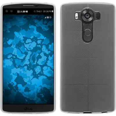 Produktbild von PhoneNatic Case kompatibel mit LG V10 - weiß Silikon Hülle transparent Cover