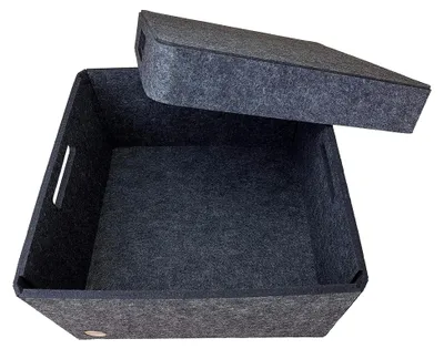 Produktbild von Aufbewahrungsbox CLASSIC - FILZ Regalkorb Filzbox Korb Box Allzweckbox mit Deckel, 5 Größen