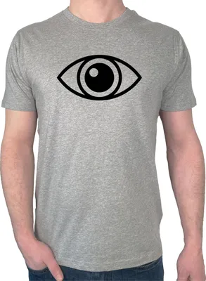 Produktbild von Huuraa Herren T-Shirt Auge Eye XL Sport Grey Bio Baumwolle Fairtrade Herrenshirt Geschenkidee