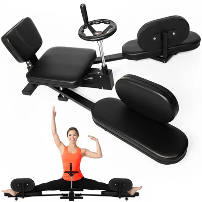 Produktbild von Beinspreizer Spagat Trainingsgerät - Verstellbar bis 180 Grad - 150 kg - Schwarz