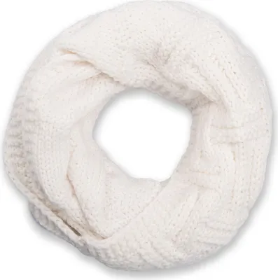 Produktbild von styleBREAKER Uni Strick Loopschal mit Gitter- und Rippenmuster, Uni Feinstrick Schlauchschal, Winter Strickschal 01018155