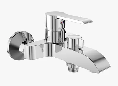 Obrázok produktu pre Vaňová batéria VENTURA, s keramickým prepínačom, rozstup 100mm, chróm