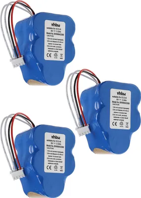 Produktbild von vhbw 3x Akku Ersatz für 945-0005, 945-0006, 205-0001, 945-0024, LP43SC3300P5 für Staubsauger (3000 mAh, 6 V, NiMH)