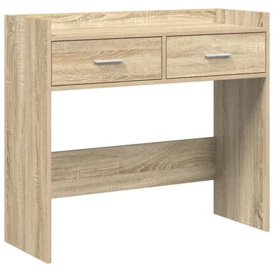 Obrázok produktu pre vidaXL Konzolový stolík z dubového dreva Sonoma, 90 x 35 x 80 cm, drevotrieska
