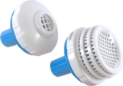 Two pool pump connection sets with winter plugs, shown against a white background.