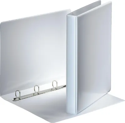 Produktbild von Präsentationsringbuch A4 4 Ringe 20mm weiß Packung mit 10 Stück