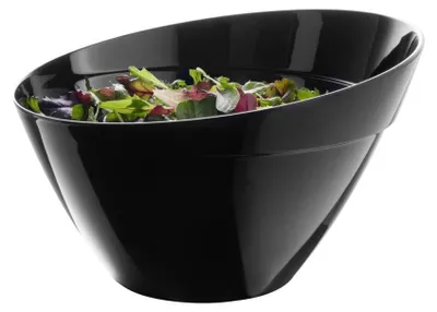 Produktbild von APS 85043 Schale BALANCE, Ø 30 cm, Höhe 19,5 cm, 5 Liter, Melamin, mit Antirutsch-Füßchen, schwarz