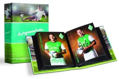 Image de Album de poche avec 30 pochettes pour 60 cartes d'autographes