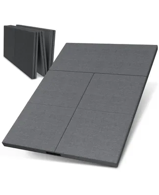 Immagine prodotto di materasso pieghevole dibea 3 in 1: letto per ospiti, cubo per sedersi e tavolino in uno, sfoderabile e con tasche, 140x200x8 cm, grigio