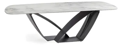 Image de Table de salle à manger Métal Salle à manger Salon Bois Design Luxe Moderne