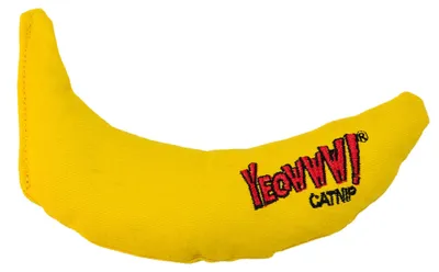 Obrázok produktu pre Rosewood YEOWWW! Banana, Mačka, Plyšová hračka, Žltá, Bavlna