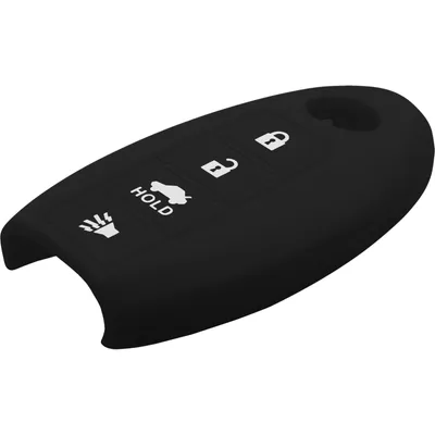 Produktbild von PhoneNatic Silikon Schlüssel Hülle kompatibel mit der  Infiniti 4-Tasten Fernbedienung in schwarz Funkschlüssel 4-Key