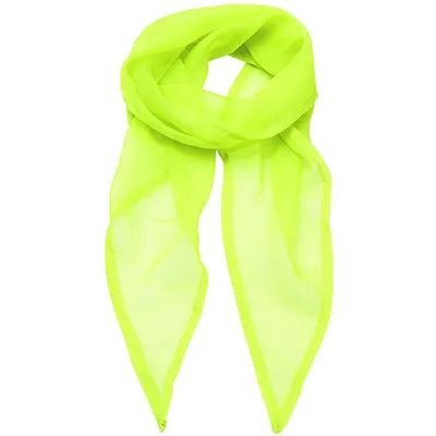 Immagine prodotto di Premier Workwear PR740 | Sciarpa Sciarpa da donna in chiffon a colori - 98 x 16,5 cm - Colore: Lime (circa Pantone 382) - Dimensioni: 98 x 16,5 cm