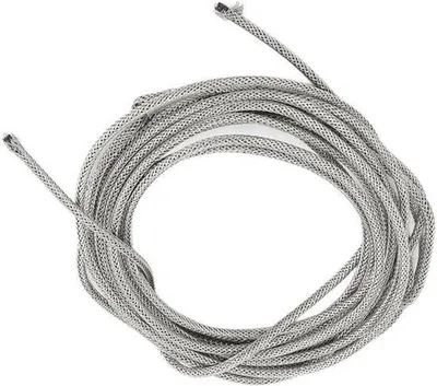 Imagen del producto de Cable para guitarra eléctrica - Cable trenzado con protección - Cable de conexión - 2,7 metros de longitud - - Para instrumentos musicales