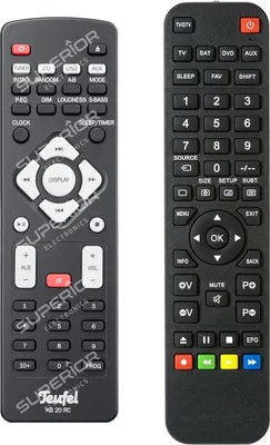 Produktbild von Ersatz Fernbedienung für Teufel KB20RC / KB20CR - CD Receiver