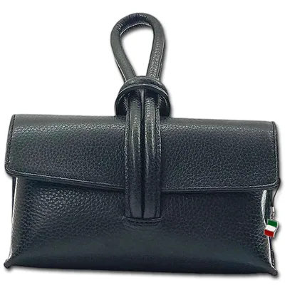 Productafbeelding van Tas, avondtas, schoudertas, zwart, dames, leer, Florence, 6x23x13 cm, D3OTF834S