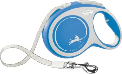 Produktbild von Flexi New Comfort L Tape 8 m, Hund, Rückziehbare Leine, Blau, Band, 50 kg, Einfarbig