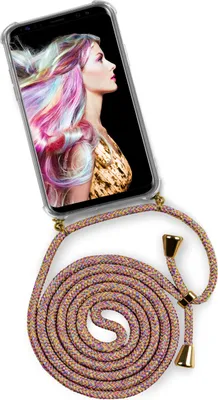 Produktbild von TWIST-Case + TWIST-Cord für Samsung Galaxy S8 Plus, Farbe:Sunny Rainbow (Gold)