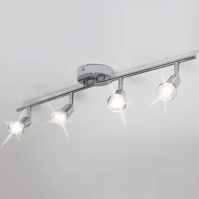 Produktbild von LED Deckenleuchte Deckenlampe 4-flammig Leuchtmittel Deckenstrahler für Balkon-Küche-Wohnzimmer 62x10x10cm