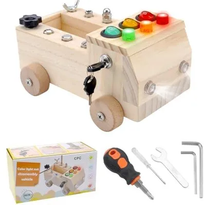 Produktbild von Holz-Schraubplatte - Lernspielzeug für Kinder ab 3 Jahren