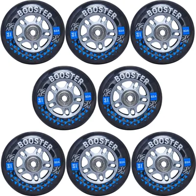 Produktbild von K2 Skates BOOSTER 84 MM 82A 8-WHEEL PACK W ILQ 7 Rollen mit Kugellager Unisex schwarz Größe: 1SIZ