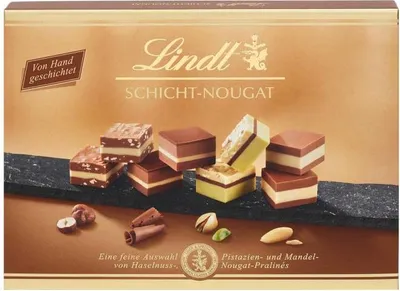 Produktbild von Lindt Schicht Nougat Pralinen 125g