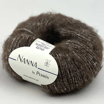 Image de Nanna by Permin – Fil de couleur naturelle (alpaga, coton, mérinos) (03 marron)