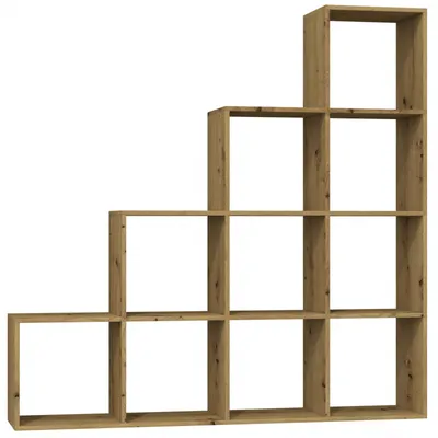 Produktbild von Topeshop STEP ARTISAN 4X4 Bücherregal für Wohnzimmer