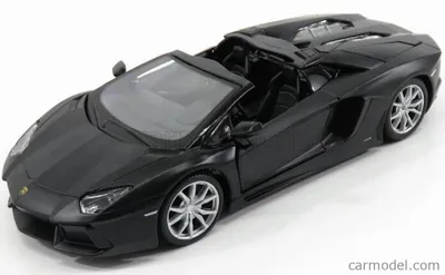 Immagine prodotto di Maisto Lamborghini Aventador LP700-4 Roadster, modello 2013, scala 1:24, colore nero opaco