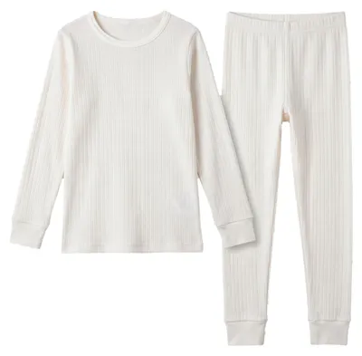Produktbild von Black Snake Thermounterwäsche Kinder Set Innenfleece Feinripp - 158/164 - Creme, KI-generiertes Bild