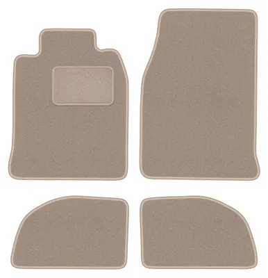 Immagine prodotto di Tappetini in moquette per Porsche 968 1976-1988 (coupé) – set 4 pezzi, beige, su misura – Wielganizator LUX