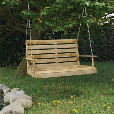Produktbild von Hollywoodschaukel, Gartenschaukel, Garten Schaukel, Schaukelgestell, Schaukel Garten, Schaukelgerüst, 110 cm Imprägniertes Kiefernholz