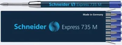 Produktbild von Kugelschreibermine Schneider 735 M schwarz/grün/blau/rot zum Nachfüllen