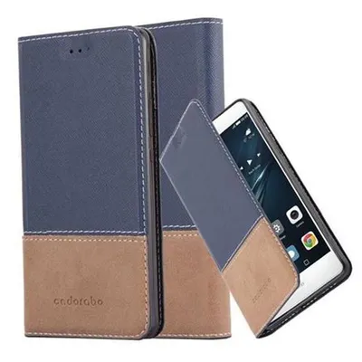 Immagine prodotto di Cadorabo custodia per Huawei P9 LITE 2016 / G9 LITE custodia protettiva in blu SHandy custodia Custodia a libro custodia in Similcuoio