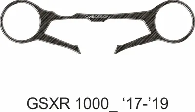Image de Plaque de protection du guidon PPSS27P ONEDESIGN SUZUKI GSXR 1000 2017-2020