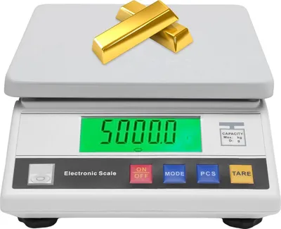 Immagine prodotto di Bilancia digitale, portata 7,5 kg, precisione 0,1 g, display a LED, funzione tara, design da tavolo compatto