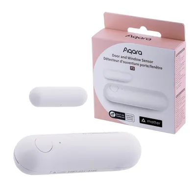 Obrázek produktu pro Aqara DW-S02D, Bezdrátový, Bluetooth, Bílá, 2402 - 2480 MHz, Dveře/okno, Lepicí páska