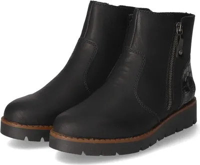Image de Rieker Femmes Bottines Fermeture éclair Noir Loisirs, Taille:36 EU