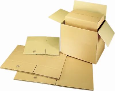 Produktbild von Faltkarton 39x29x20cm 12kg Wellpappe braun