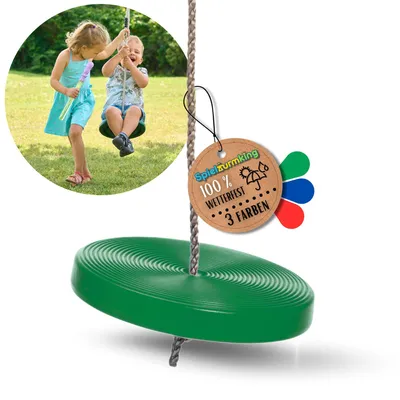 Produktbild von Spielturmking Schaukelsitz Kunststoff LILIA Tellerschaukel wetterfest - Robuste Schaukel für Spielturm & Garten - Grün 32551-19