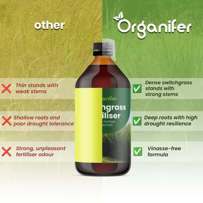 Produktbild von Flüssigdünger Für Switchgrass 2x1L – 2-1-8 NPK – Flüssig-Pflanzendünger Für Switchgrass – Organifer