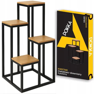 Obrázok produktu pre Kovový 4-úrovňový stojan na kvetináče 4444