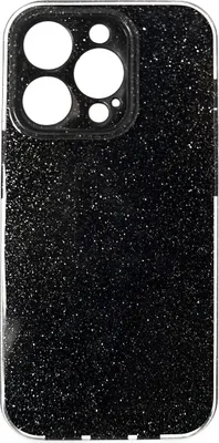 Produktbild von Glitzer Hülle Glänzend Glitter Bumper Back Cover Silikon Schutzhülle kompatibel mit  iPhone 14 Schwarz