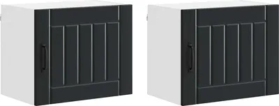 Obrázek produktu pro Nástěnná skříňka LUCCA 2 pcs Černá 50 x 31 x 40 cm