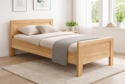 Produktbild von Seniorenbett 90x190 Eiche sägerauh Komfortbett  Germany #3144