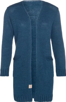 Produktbild von Knit Factory Ruby Strickjacke Petrol - 36/38 - Mit Taschen