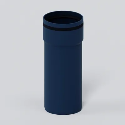 Produktbild von POLOPLAST Steckmuffenrohr, PXXSR125.250, POLO-KAL XS, 125/250mm, PP-MD, blau, 1 Stk.