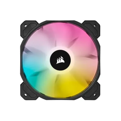 Produktbild von Corsair SP120 RGB ELITE, Ventilator, 12 cm, 550 RPM, 1500 RPM, Schwarz