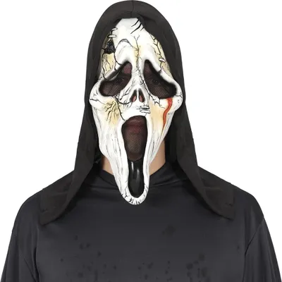 Latex-Maske Mörder – Halloween-Requisite, Unisex, Einheitsgröße